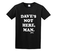 GAOYEA Cheech & Chong Daves Not Here Graphic Top Unisex 100% Cotton Short-Sleeve T-Shirts Black XL