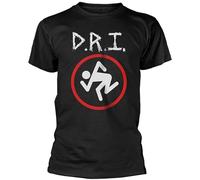 GAOYEA Dri Skanker D.R.I. Unisex 100% Cotton Short-Sleeve T-Shirts Black XL