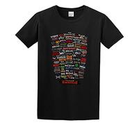 GAOYEA Famous Headbangers Funny Top Unisex 100% Cotton Short-Sleeve T-Shirts Black XL