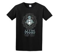 GAOYEA Him Glowing Skull Skeleton Heartagram Graphic Unisex 100% Cotton Short-Sleeve T-Shirts Black L