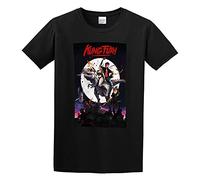 GAOYEA Hot Chrome Kung Fury Dino Funny Top Unisex 100% Cotton Short-Sleeve T-Shirts Black XXL