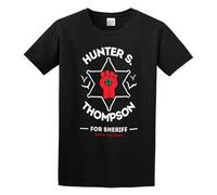 GAOYEA Hunter Thompson Unisex 100% Cotton Short-Sleeve T-Shirts Black M