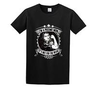 GAOYEA I M A Preemie Mom. It's Not For The Weak Graphic Top Unisex 100% Cotton Short-Sleeve T-Shirts Black XL
