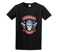 GAOYEA La Coka Nostra Vintage MC Funny Unisex 100% Cotton Short-Sleeve T-Shirts Black S