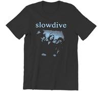 GAOYEA Men Slowdive Tour 90S Unisex 100% Cotton Short-Sleeve T-Shirts Black S