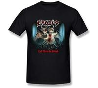 GAOYEA Men's Exodus Let There Be Blood Unisex 100% Cotton Short-Sleeve T-Shirts Black M