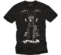 GAOYEA Motorcycle Bad Seed Choppers Unisex 100% Cotton Short-Sleeve T-Shirts Black M