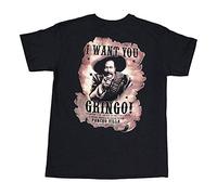 GAOYEA Pancho Villa I Want You Unisex 100% Cotton Short-Sleeve T-Shirts Black L