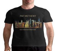 GAOYEA Pat Metheny Graphic Unisex 100% Cotton Short-Sleeve T-Shirts Black XL