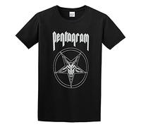 GAOYEA Pentagram Relentless Unisex 100% Cotton Short-Sleeve T-Shirts Black XXXL