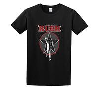 GAOYEA Rush 2112 Graphic Unisex 100% Cotton Short-Sleeve T-Shirts Black XXXL