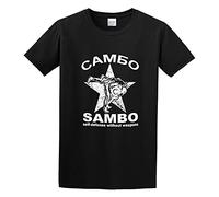 GAOYEA Sambo Self Defense Sport Cambo Russian Martial Art Unisex 100% Cotton Short-Sleeve T-Shirts Black XXL