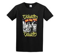GAOYEA The Casualties Punk Band Graphic Funny Unisex 100% Cotton Short-Sleeve T-Shirts Black XXL
