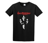 GAOYEA The Stooges Faces Unisex 100% Cotton Short-Sleeve T-Shirts Black M