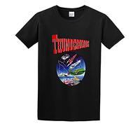GAOYEA Thunderbirds TV Show Funny Top Unisex 100% Cotton Short-Sleeve T-Shirts Black XL