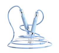 Gaoykai KidsJump - Cuerda de saltar de poliuretano segmentada con doble rodamiento de bolas, cuerda de fitness ajustable sin enredos con agarres de silicona para mujeres, hombres y niños