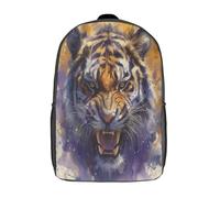 GAOYUCHUN Angry Tiger Mochila Infantil 3D, Mochila Guardería Pequeña Para Mochila Felpa Linda Para Preescolar Con Correa Para El Pecho 17inch