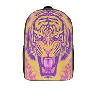 GAOYUCHUN Angry Tiger Mochila Infantil, Mochila 3D Mochila Guardería Pequeña Para Niñas Mochila Para Preescolar Con Correa Para El Pecho 17inch
