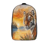 GAOYUCHUN Angry Tiger Mochilas Para Niñas, Niños Mochilas Escolare Juveniles De Primaria Mochila Infantil Impermeable Chica Mochilas De Viaje Colegio Bolsas De Gran Capacidad 17inch