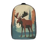 GAOYUCHUN Animated Deer Mochilas Para Niñas, Niños Mochilas Escolare Juveniles De Primaria Mochila Infantil Impermeable Chica Mochilas De Viaje Colegio Bolsas De Gran Capacidad 17inch