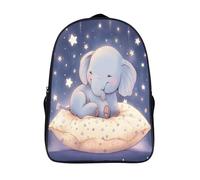 GAOYUCHUN Baby Elephant Mochila Infantil 3D, Estuche Escolar Y Bolsa Mochilas Escolares Para Niñas Y Niños Material Escolar Vuelta Al Cole De 40x28x16cm