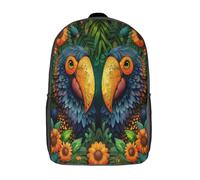 GAOYUCHUN Bird Paradise Mochila Infantil, Mochila 3D Mochila Guardería Pequeña Para Niñas Mochila Para Preescolar Con Correa Para El Pecho 17inch