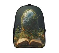 GAOYUCHUN Book Planet Mochila Infantil Mochila,Bolsa Impermeable 3D Mochila Para Niños, Mochila Para Niños De Dibujos Animados Impermeable Y Ajustable Adecuado Para Niños Y Niñas 40x28x16cm