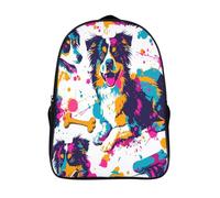GAOYUCHUN Border Collie Mochilas Mochila Escolar Para Niños Mochila Escolar Mochila Escolar De Dibujos Animados En 3D De Game Para Niños Estudiantes De Primaria Y Secundaria De 40x28x16cm