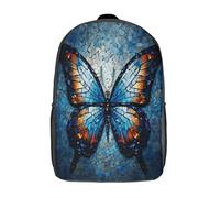 GAOYUCHUN Butterfly Mochila Estudiante Mochila Portátil Universitaria Mochila De Mujer Adolescentes Mochila Escuela Viajar Colegio Cámping Impermeable 17inch