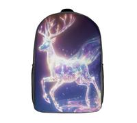 GAOYUCHUN Celestial Deer Mochila Infantil 3D, Mochila Guardería Pequeña Para Mochila Felpa Linda Para Preescolar Con Correa Para El Pecho 17inch