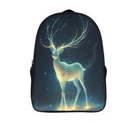 GAOYUCHUN Celestial Deer Mochila Infantil, Mochila 3D Mochila Guardería Pequeña Para Niñas Mochila Linda Para Preescolar Con Correa Para El Pecho 40x28x16cm
