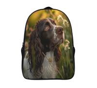 GAOYUCHUN Cocker Spaniel Mochila Infantil, Mochila 3D Mochila Guardería Pequeña Para Niñas Mochila Linda Para Preescolar Con Correa Para El Pecho 40x28x16cm