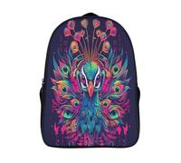 GAOYUCHUN Colourful Birds Mochila Escolar Kindergarten Preescolar Mochila Guardería Infantil Mochila 3D Impermeable Mochila Regalos, Viajes, Intemperie 40x28x16cm