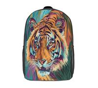 GAOYUCHUN Colourful Tiger Mochila Para Niños, Bolsa Para La Escuela Mochilas Infantiles Bolso Del Cabrito Para Niños Pequeños O Niñas 17inch