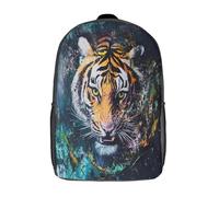 GAOYUCHUN Colourful Tiger Mochilas Para Niñas, Niños Mochilas Escolare Juveniles De Primaria Mochila Infantil Impermeable Chica Mochilas De Viaje Colegio Bolsas De Gran Capacidad 17inch