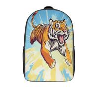 GAOYUCHUN Cute Tiger Mochila Infantil 3D, Mochila Guardería Pequeña Para Mochila Felpa Linda Para Preescolar Con Correa Para El Pecho 17inch