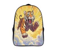 GAOYUCHUN Cute Tiger Mochila Niña, Mochilas Escolares,Mochila Infantil Ajustar Con Bolsillos Laterales Y CorreaGran Capacidad Impermeable Mochila,Regalos Para Niñas Niños Y 40x28x16cm