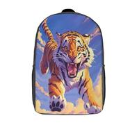 GAOYUCHUN Cute Tiger Mochilas Para Niñas, Niños Mochilas Escolare Juveniles De Primaria Mochila Infantil Impermeable Chica Mochilas De Viaje Colegio Bolsas De Gran Capacidad 17inch