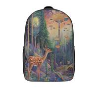 GAOYUCHUN Deer in The Woods Mochila Para Niños, Bolsa Para La Escuela Mochilas Infantiles Bolso Del Cabrito Para Niños Pequeños O Niñas 17inch