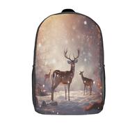 GAOYUCHUN Deer Mochila Infantil,Mochila Kindergarten Niña Niño Mochila Escolar Linda Mochilas Bebe Guardería 3D Toddler Kids Bolso Mochila Preescolar Primaria 17inch