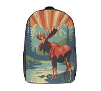 GAOYUCHUN Deer Mochila Para Niños, Bolsa Para La Escuela Mochilas Infantiles Bolso Del Cabrito Para Niños Pequeños O Niñas 17inch