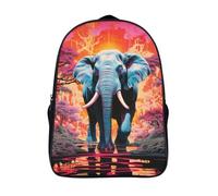 GAOYUCHUN Elephant Mochila Escolar Kindergarten Preescolar Mochila Guardería Infantil Mochila 3D Impermeable Mochila Regalos, Viajes, Intemperie 40x28x16cm