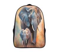 GAOYUCHUN Elephant Mochila Niña, Mochilas Escolares,Mochila Infantil Ajustar Con Bolsillos Laterales Y CorreaGran Capacidad Impermeable Mochila,Regalos Para Niñas Niños Y 40x28x16cm