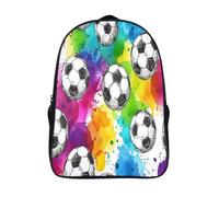 GAOYUCHUN Football Mochila Infantil, Mochila 3D Mochila Guardería Pequeña Para Niñas Mochila Para Preescolar Con Correa Para El Pecho 40x28x16cm