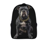 GAOYUCHUN French Bulldog Mochila Para Niños Para Regreso A La Escuela Con Pecho 3D Y Capa De Plegable Para Niños Mochila De Viaje 40x28x16cm