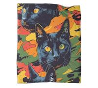 GAOYUCHUN Funny Cat Multifunción Manta Confortable Infantil De Algodón Suave Y Mullida Universal Regalos para Niño Niña 3D Impresión Manta De Franela 70x80inch(180x200cm)