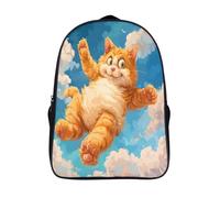 GAOYUCHUN Garfield Cat Mochila Infantil,Mochila Kindergarten Niña Niño Mochila Escolar Linda Mochilas Bebe Guardería 3D Toddler Kids Bolso Mochila Preescolar Primaria 40x28x16cm