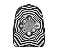 GAOYUCHUN Geometric Patterns Mochila Para Niños Para Regreso A La Escuela Con Pecho 3D Y Capa De Plegable Para Niños Mochila De Viaje 40x28x16cm