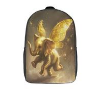 GAOYUCHUN Golden Elephant Mochilas Para Niñas, Niños Mochilas Escolare Juveniles De Primaria Mochila Infantil Impermeable Chica Mochilas De Viaje Colegio Bolsas De Gran Capacidad 17inch