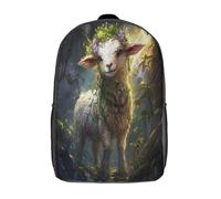 GAOYUCHUN Golden Sheep Mochila Infantil 3D, Mochila Guardería Pequeña Para Mochila Felpa Linda Para Preescolar Con Correa Para El Pecho 17inch